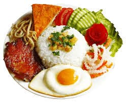 Cơm tấm sườn bì chả