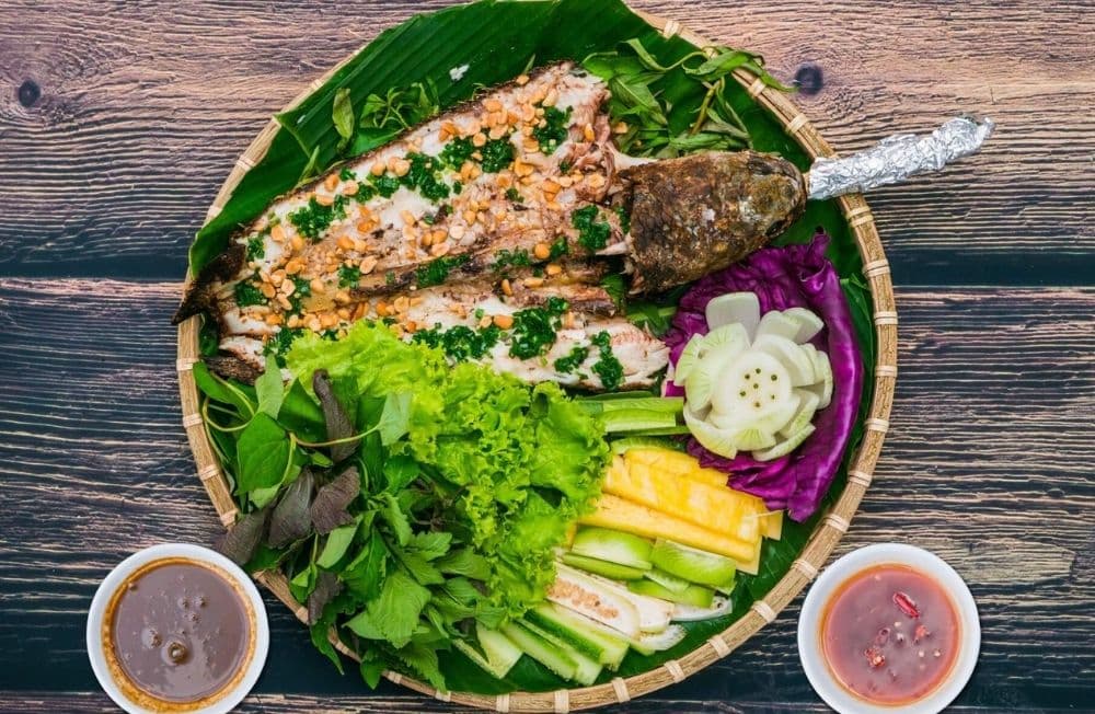 Cá nướng trui miền Tây